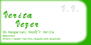 verita vezer business card